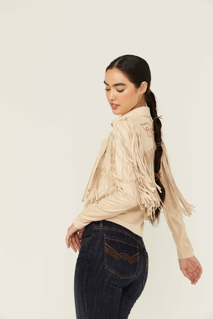 Women Fringe Embroidered Long Sleeve Button-Down Western Shirt | Idyllwind