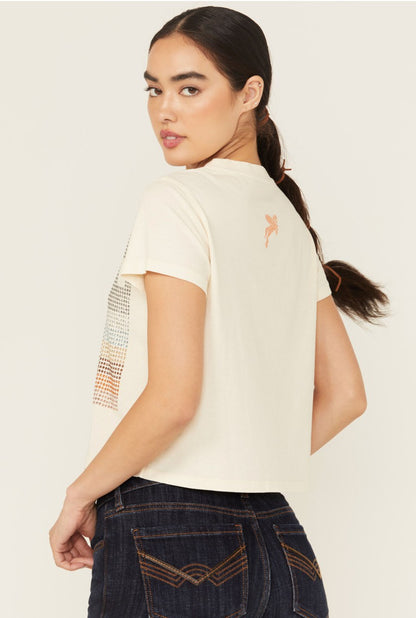 Women Y'all Embellished Short Sleeve Cropped Graphic Tee | Idyllwind