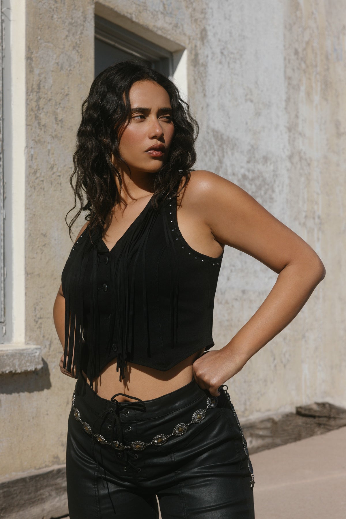 Women Fringe Denim Bustier | Idyllwind