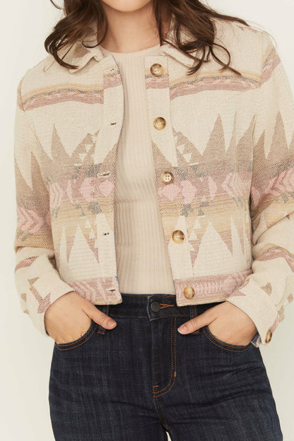 Women Mercer Southwestern Print Cropped Shacket | Idyllwind