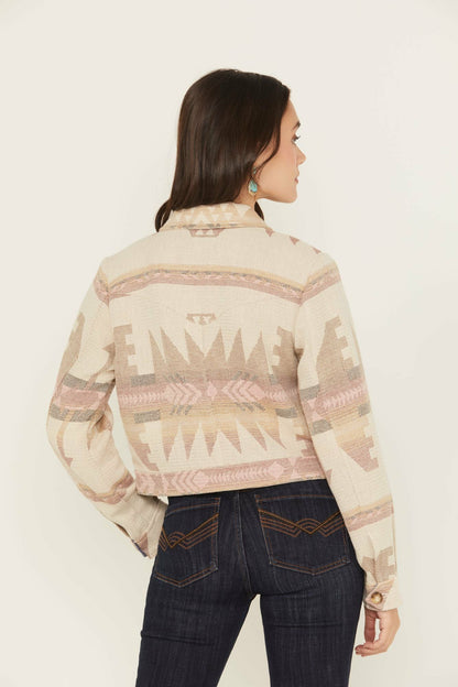 Women Mercer Southwestern Print Cropped Shacket | Idyllwind