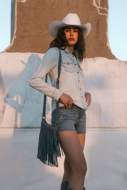 Women Camarillo Fringe Suede Crossbody Bag | Idyllwind