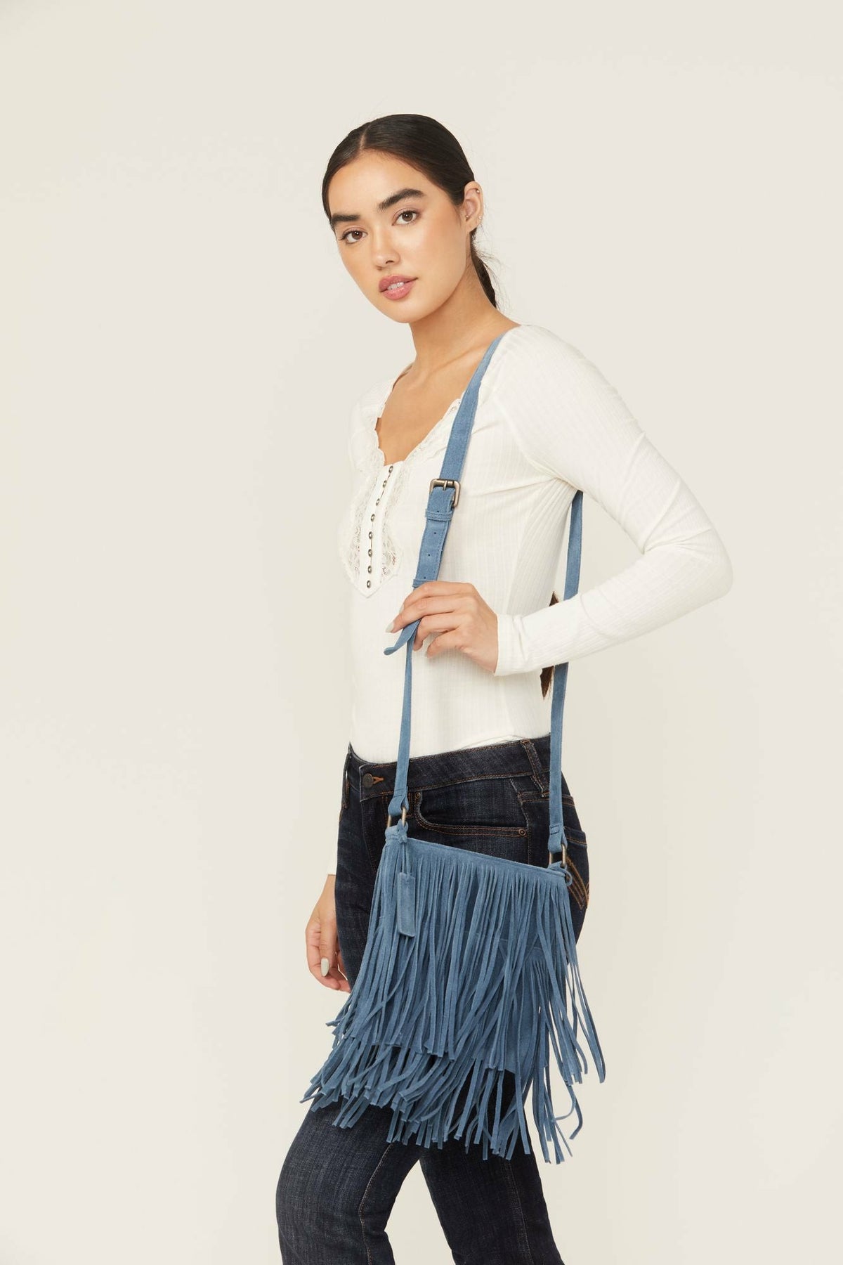 Women Camarillo Fringe Suede Crossbody Bag | Idyllwind