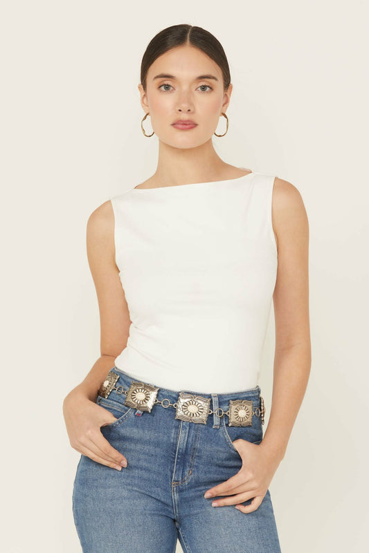 Women Pennywell White Stone Chain Belt | Idyllwind