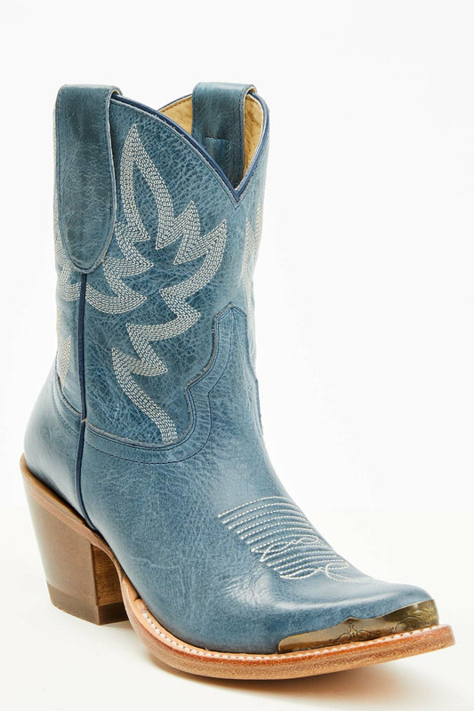 Women Wheels Navy Western Booties - Round Toe | Idyllwind