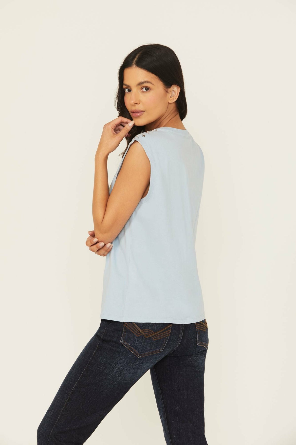 Women Wild Fire Embellished Sleeveless Graphic Tank | Idyllwind