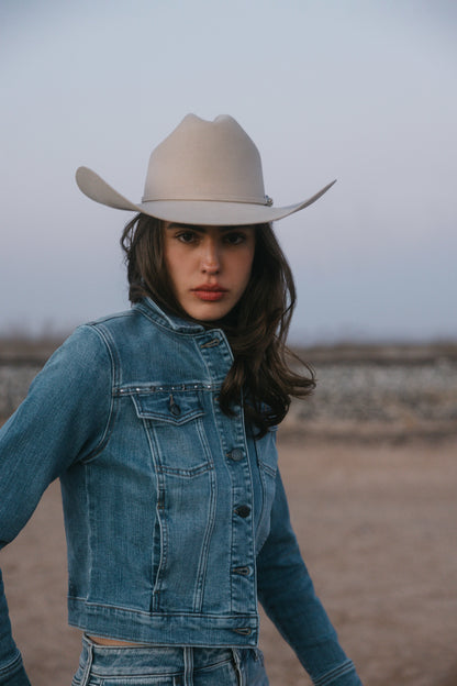 Women Wildcard Denim Trucker Jacket | Idyllwind