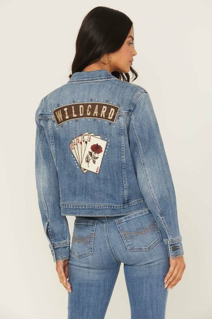 Women Wildcard Denim Trucker Jacket | Idyllwind