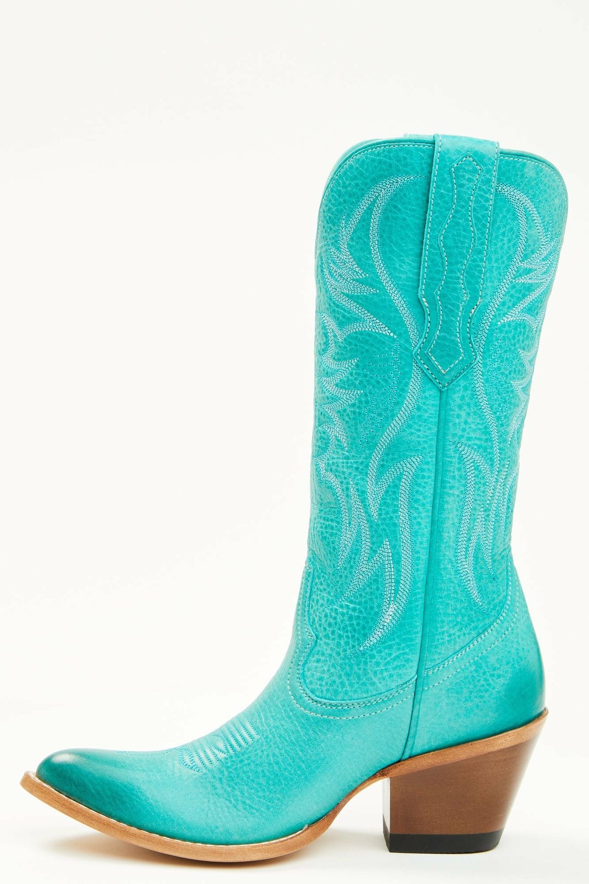 Women Charmed Life Turquoise Leather Western Boots - Round Toe | Idyllwind