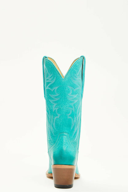 Women Charmed Life Turquoise Leather Western Boots - Round Toe | Idyllwind