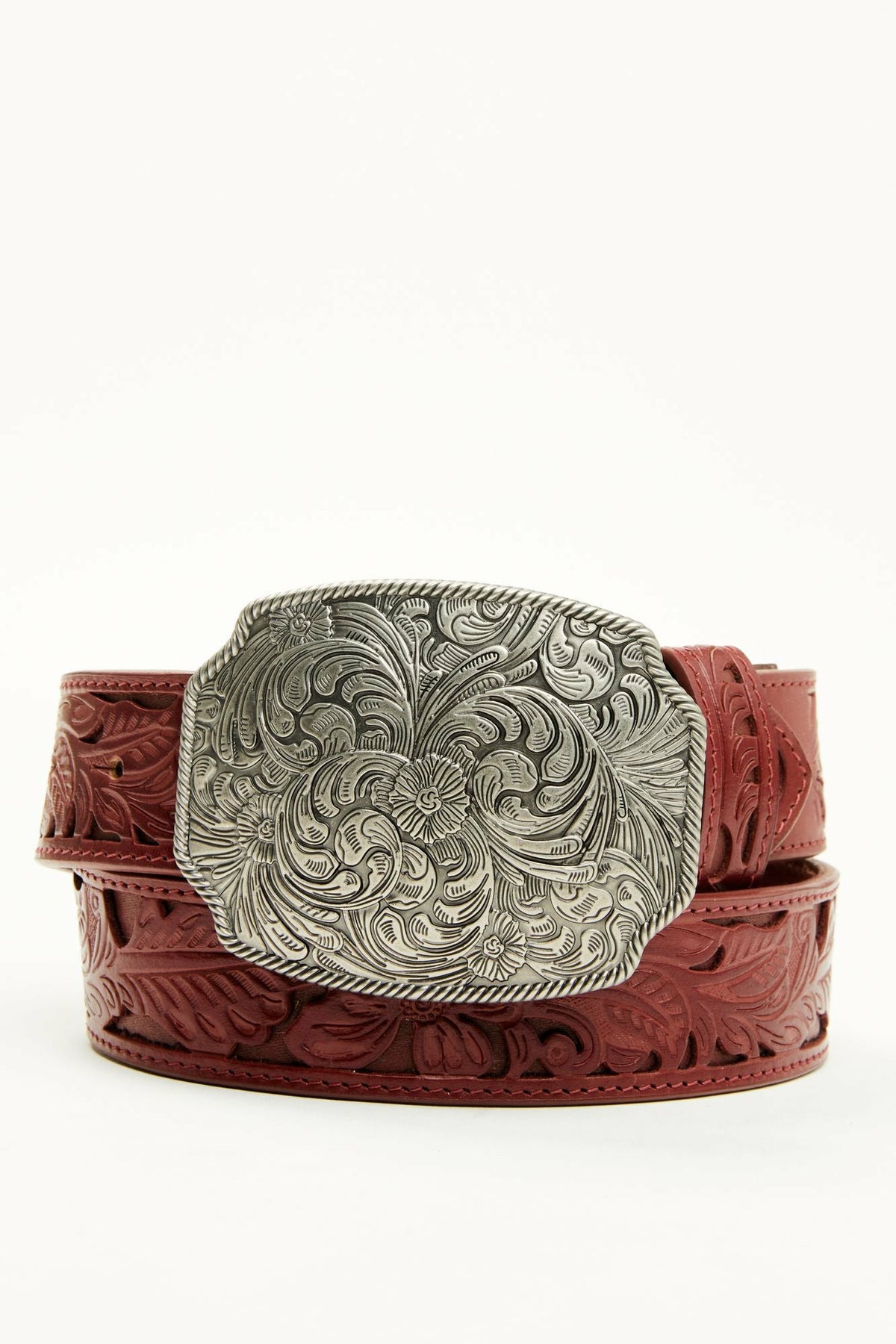 Women Westerly Drive Red Tooled Belt | Idyllwind