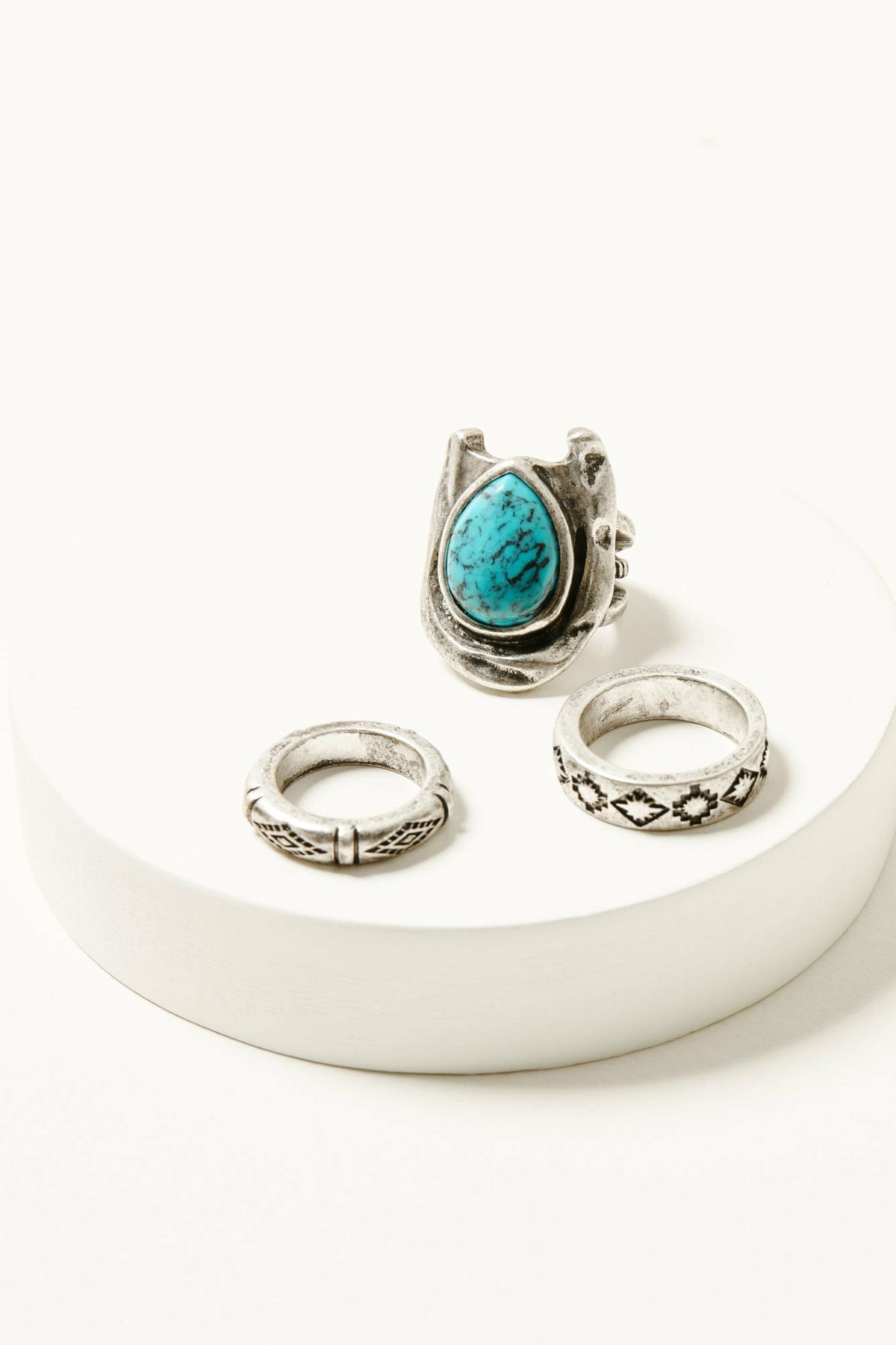 Women Harper Horseshoe Statement Ring Set - 3 Piece | Idyllwind