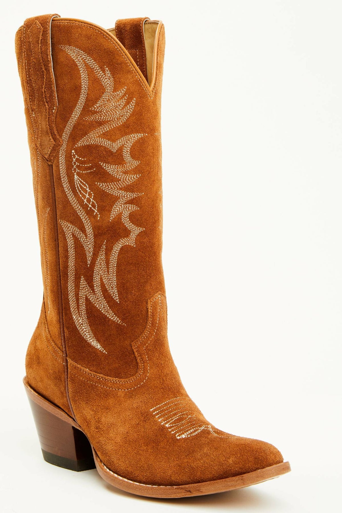 Women Charmed Life Cognac Suede Western Boots - Round Toe | Idyllwind