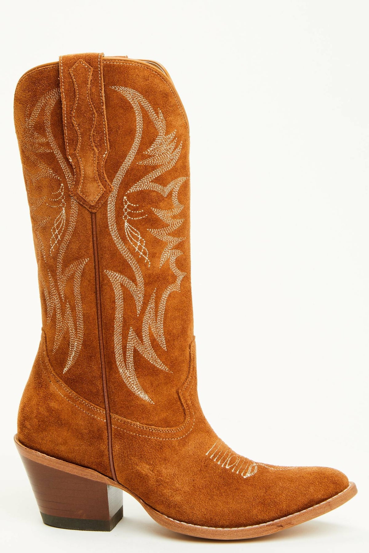 Women Charmed Life Cognac Suede Western Boots - Round Toe | Idyllwind