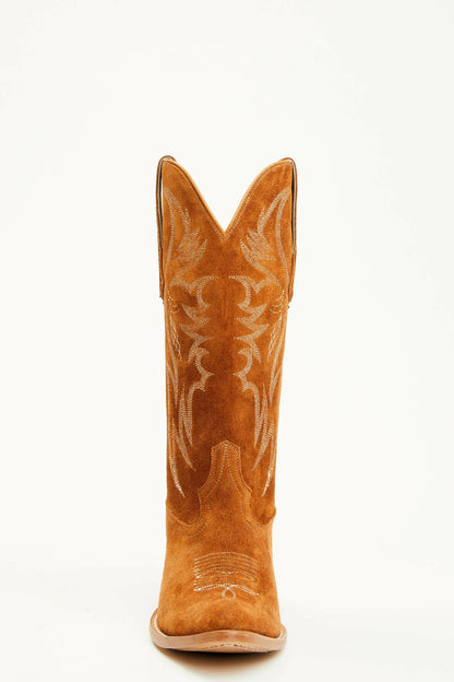 Women Charmed Life Cognac Suede Western Boots - Round Toe | Idyllwind