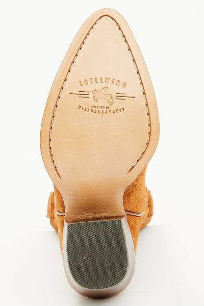 Women Charmed Life Cognac Suede Western Boots - Round Toe | Idyllwind