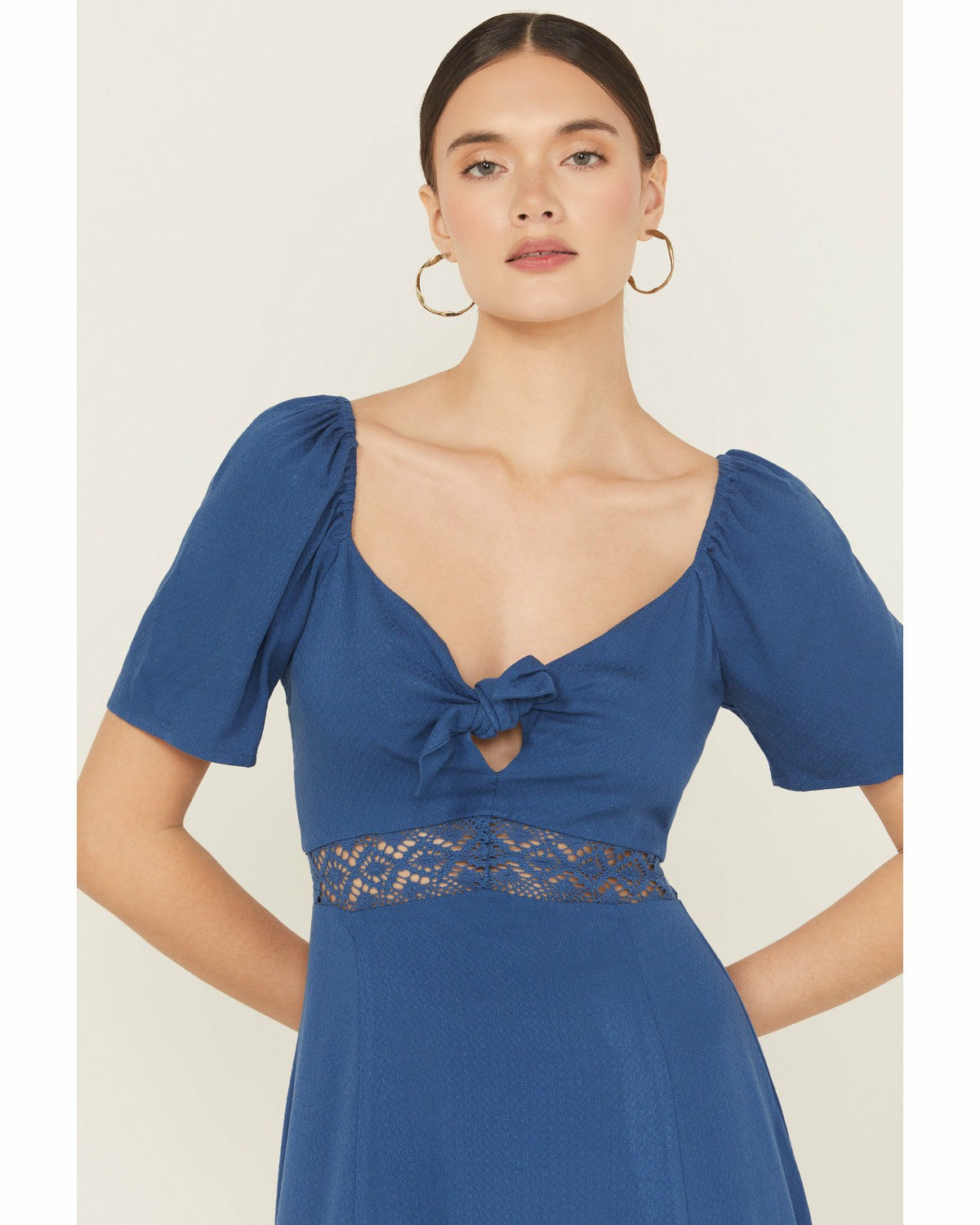 Women Beth Jacquard Print Short Sleeve Midi Dress | Idyllwind