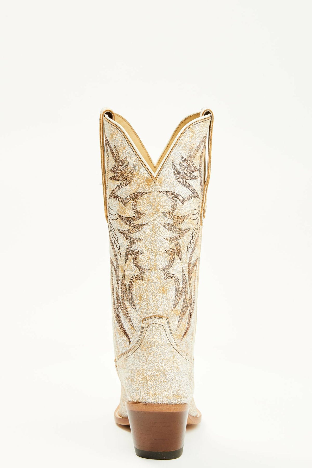 Women Charmed Life Crackle White Leather Western Boots - Round Toe | Idyllwind