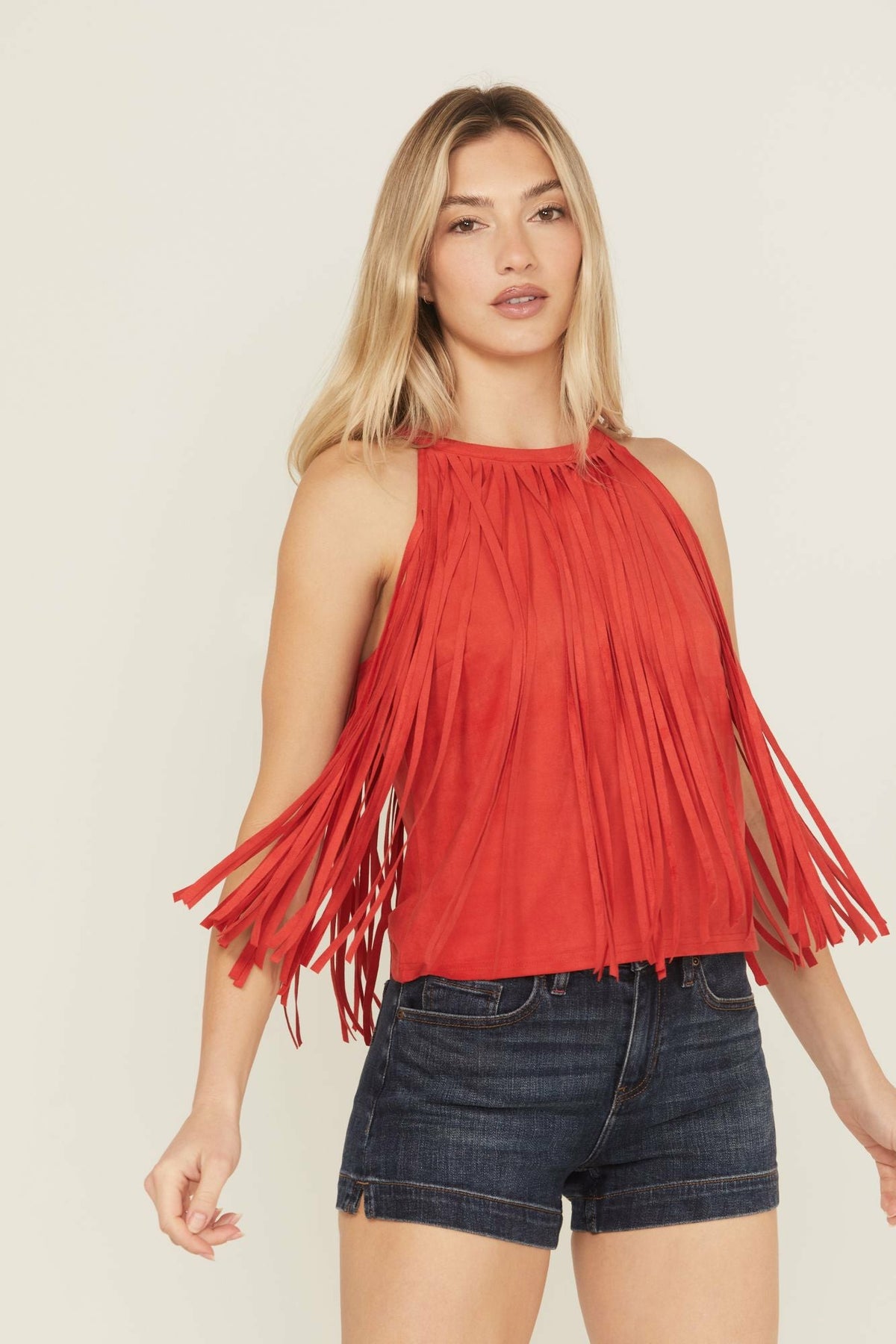 Women Madie Faux Suede Fringe Tank | Idyllwind