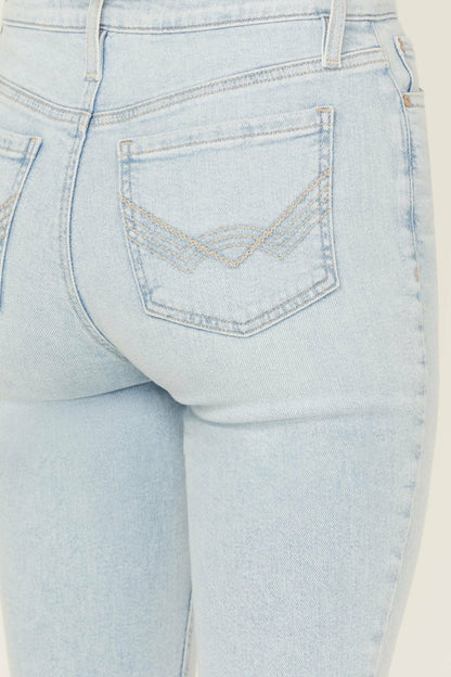 Women Melbourne Light Wash Legend High Rise Bootcut Super Stretch Denim Jeans | Idyllwind
