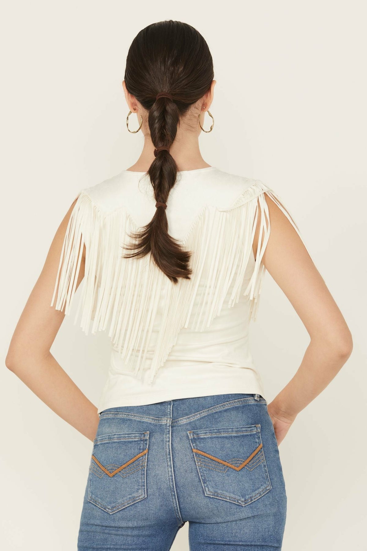Women Lady Luck Fringe Faux Suede Top | Idyllwind