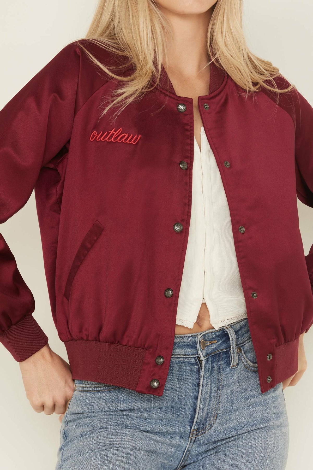 Women Nash Vegas Satin Bomber | Idyllwind