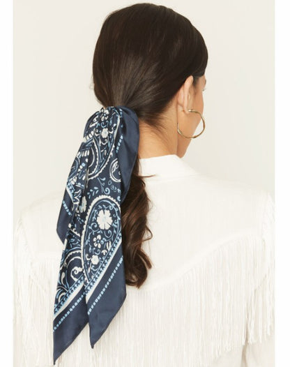 Women Peyton Bandana Print Hair Tie Set - 2 Piece | Idyllwind