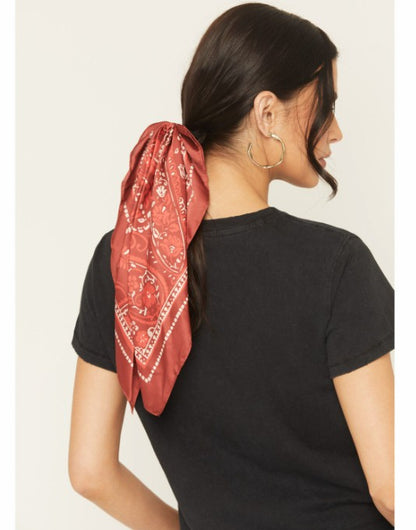 Women Peyton Bandana Print Hair Tie Set - 2 Piece | Idyllwind