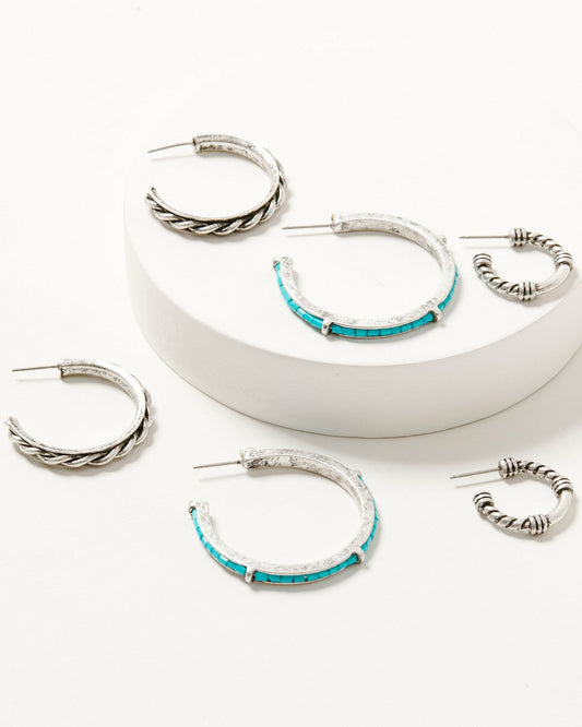 Women Wynbrook Hoop Earring Set - 3 Piece | Idyllwind