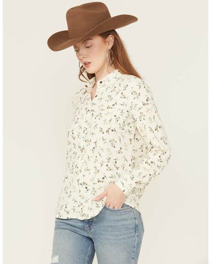 Women Snowden Floral Print Long Sleeve Featherlight Western Shirt | Idyllwind