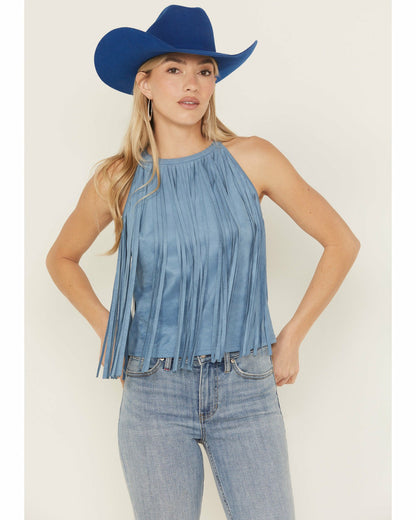 Women Madie Faux Suede Fringe Tank | Idyllwind