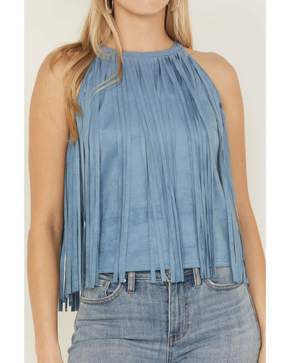 Women Madie Faux Suede Fringe Tank | Idyllwind