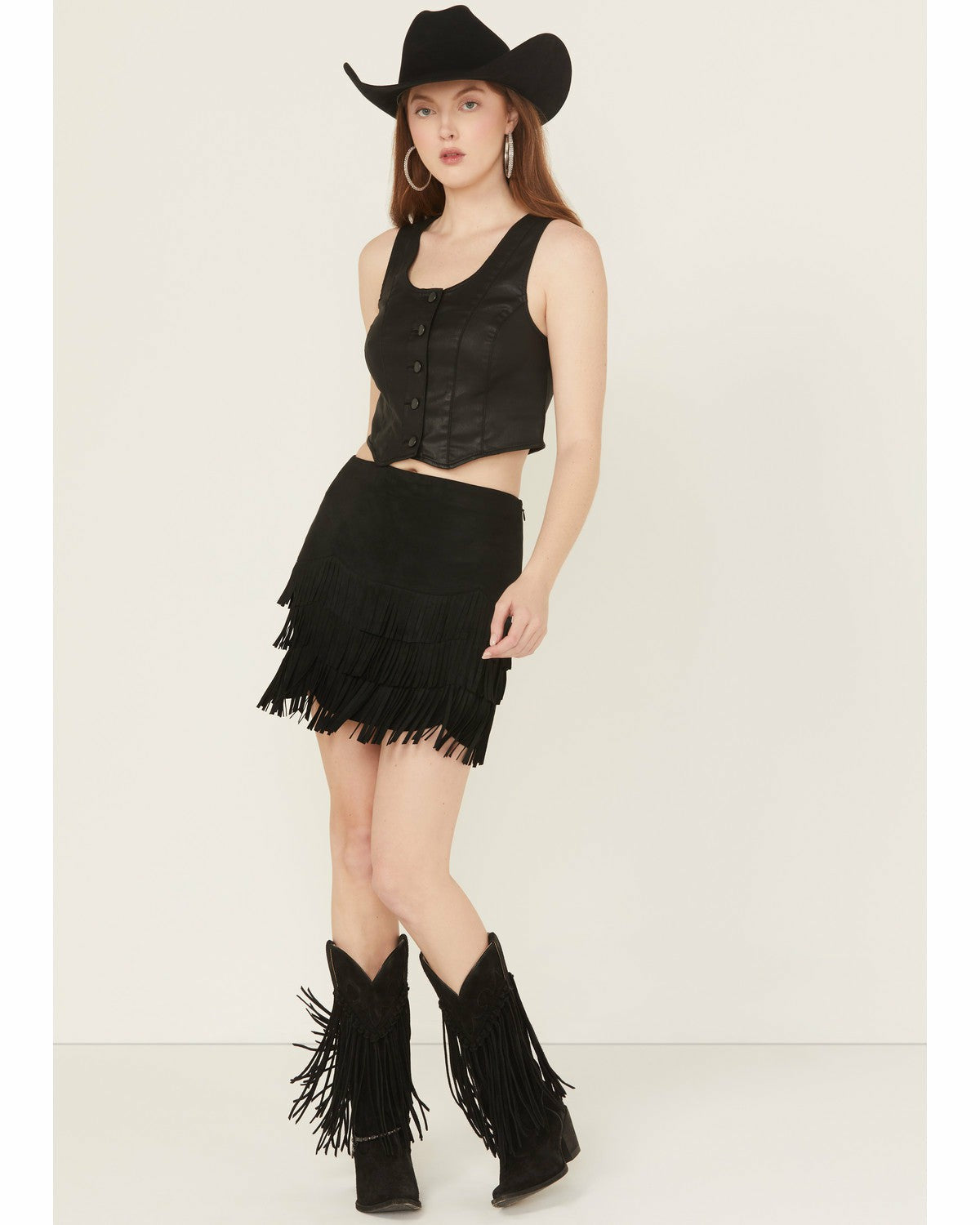 Women Lindale Faux Suede Fringe Mini Skirt | Idyllwind