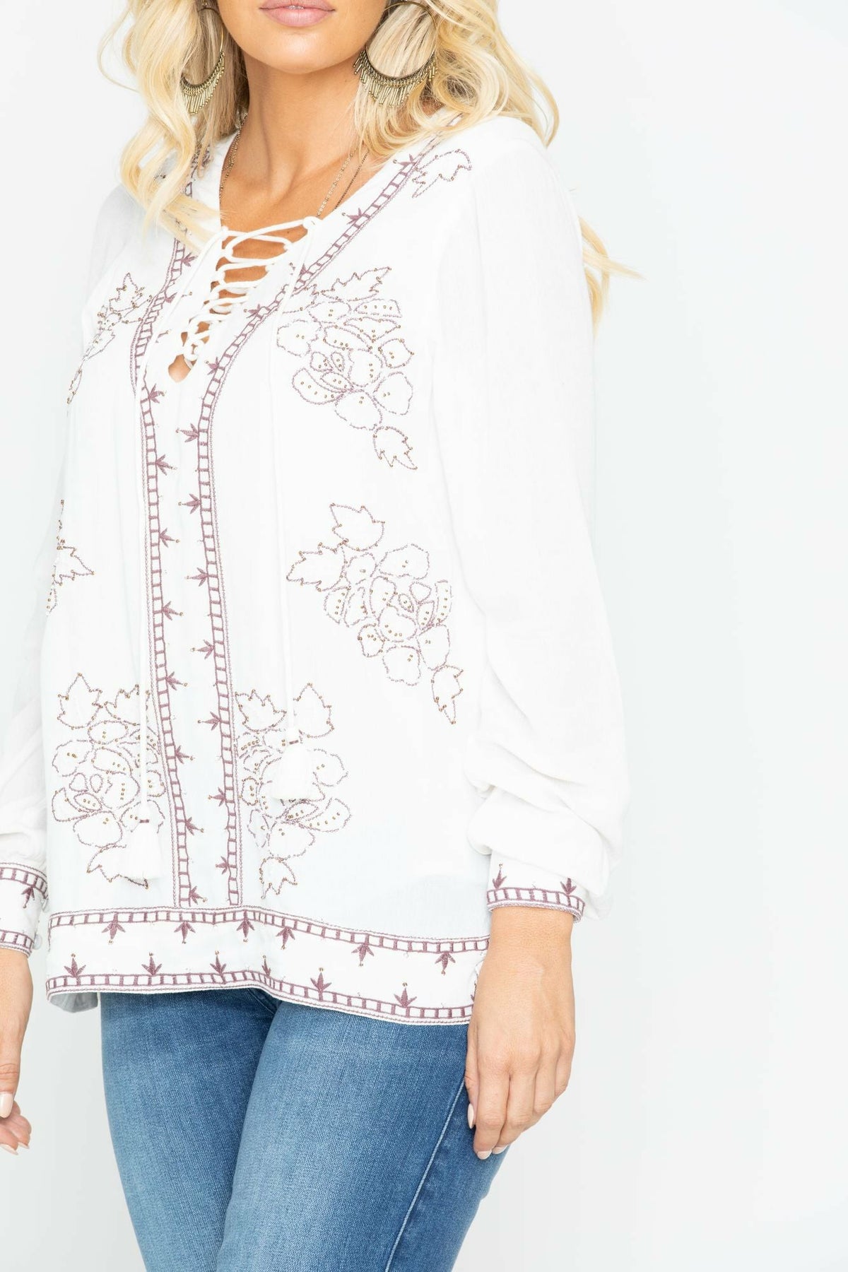 Women Homegrown Lace Up Tunic Top | Idyllwind