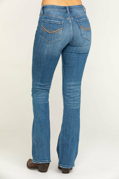 Women Rebel Wild Heart Bootcut Denim Jeans | Idyllwind