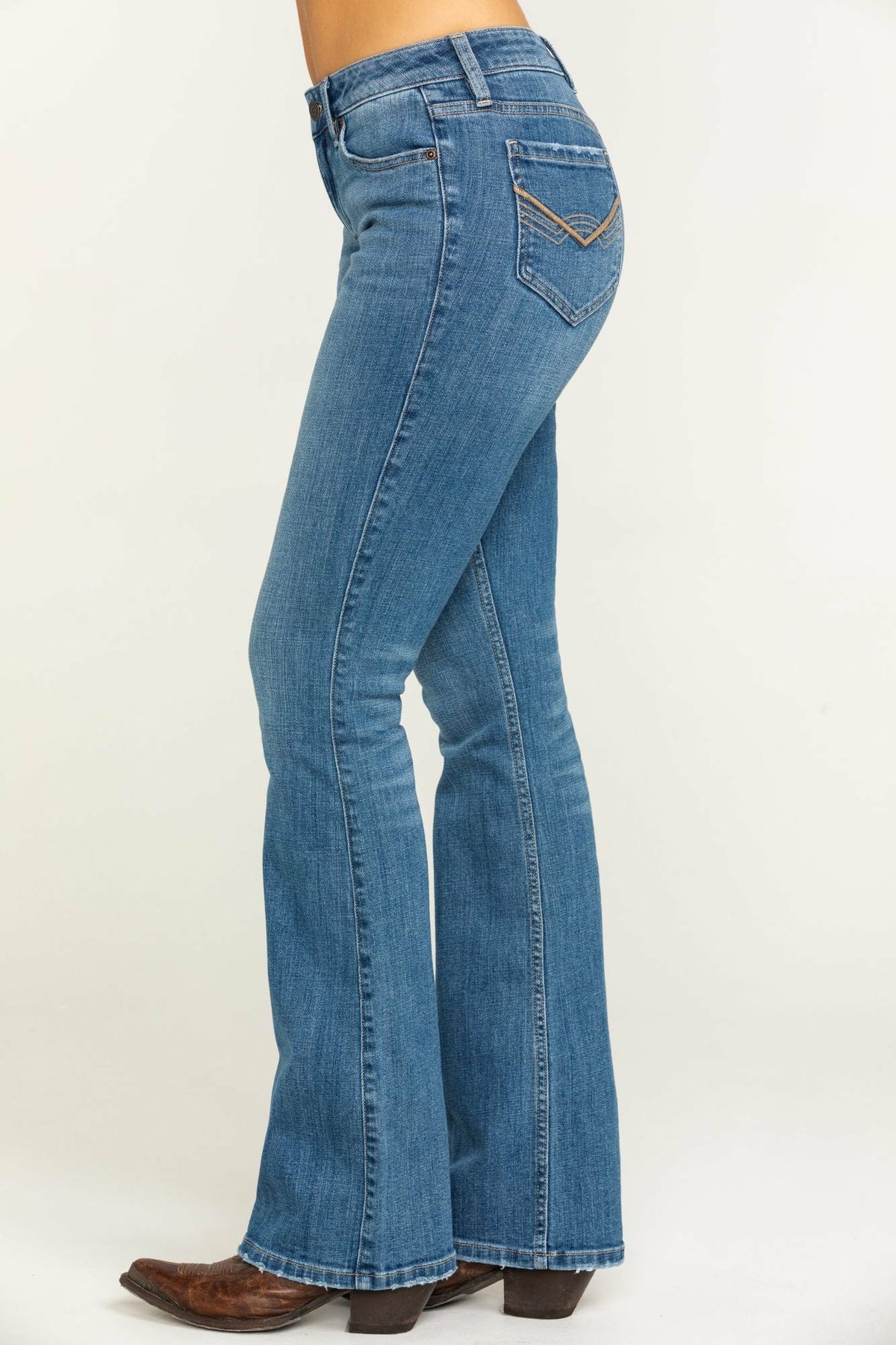 Women Rebel Wild Heart Bootcut Denim Jeans | Idyllwind