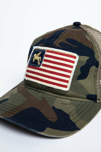 Women Star Spangled Camo Baseball Hat | Idyllwind