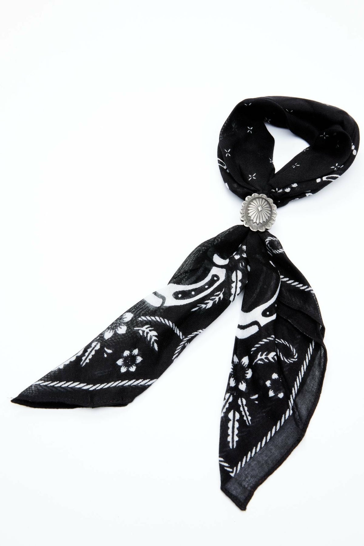 Women Black From The West Bandana Necklace | Idyllwind
