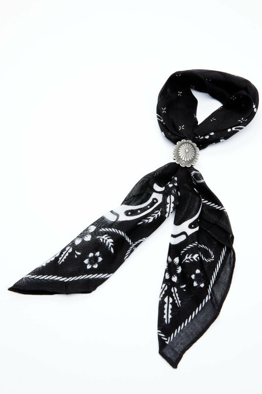 Women Black From The West Bandana Necklace | Idyllwind