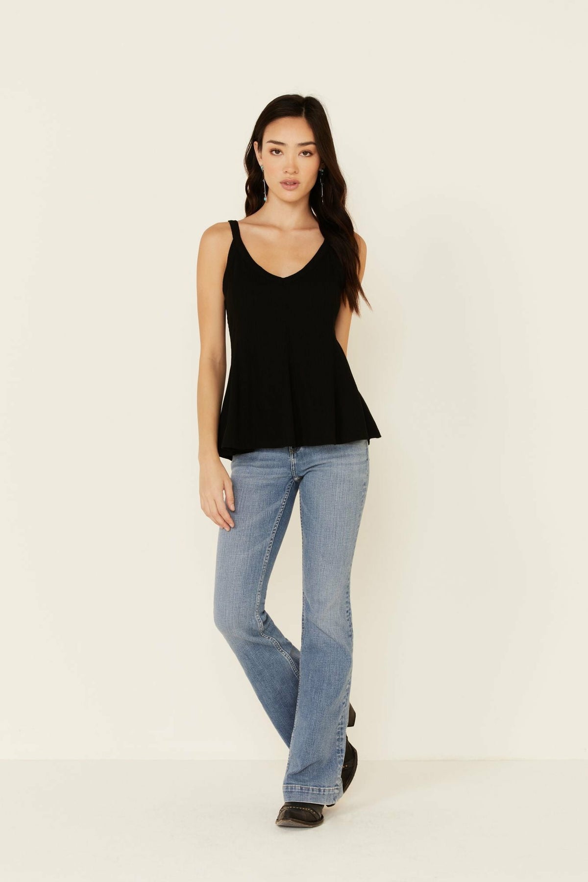 Women Godet Rib-Knit Tank Top | Idyllwind