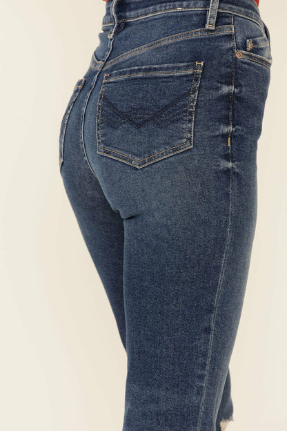 Women Going Places Dark Wash Straight Leg Jeans | Idyllwind