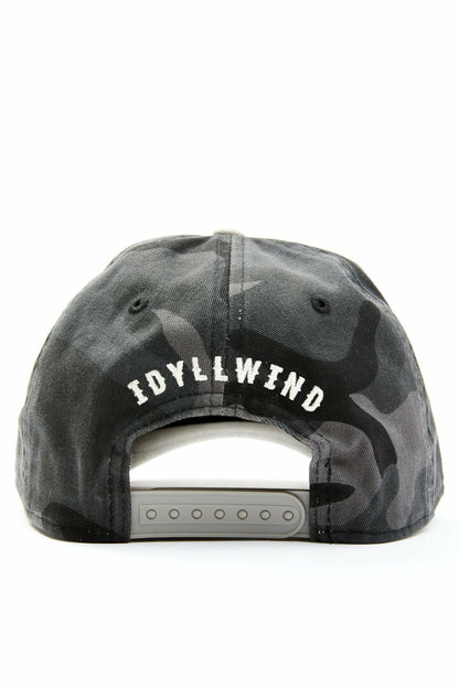 Women Lawless Patch Camo Print Baseball Hat | Idyllwind