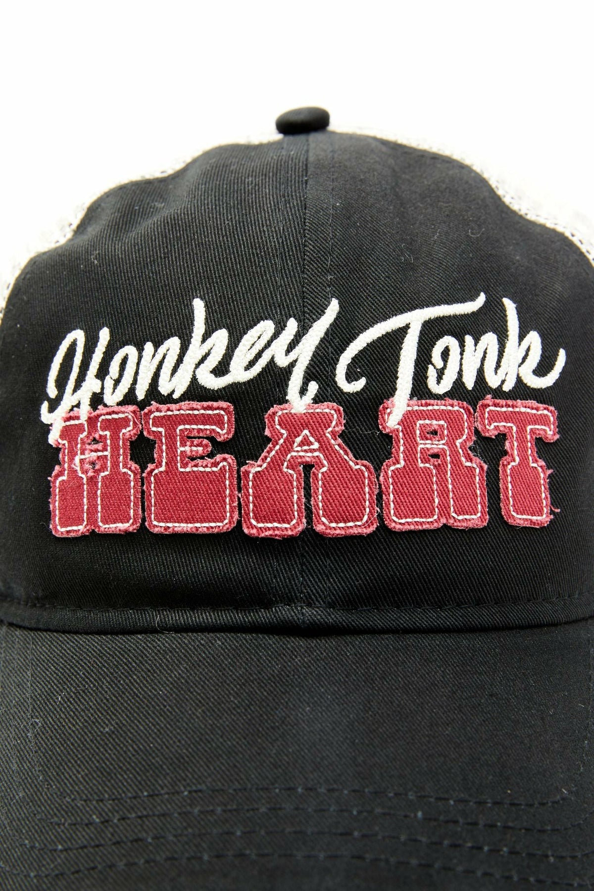 Women Honky Tonk Heart Embroidered Mesh-Back Baseball Hat | Idyllwind