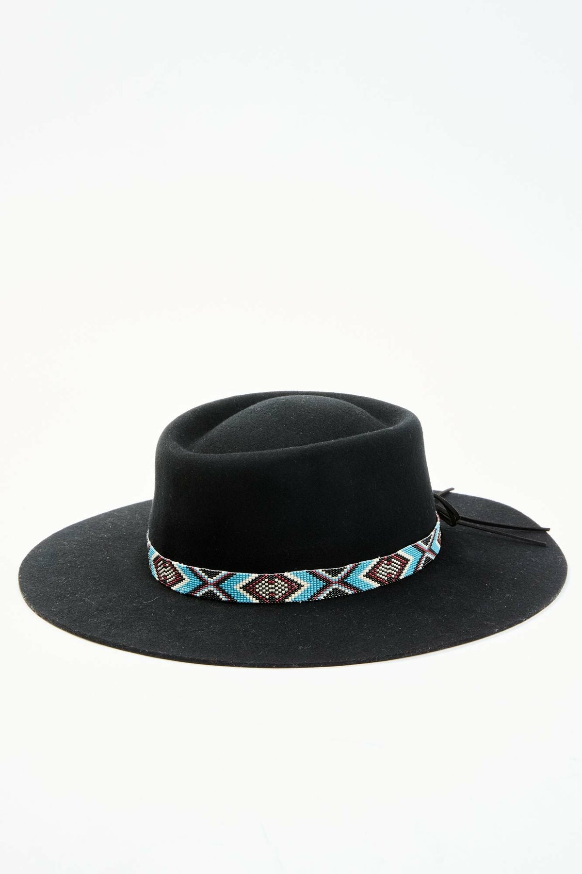 Women Draw The Line Beaded Band Wool Felt Western Hat | Idyllwind
