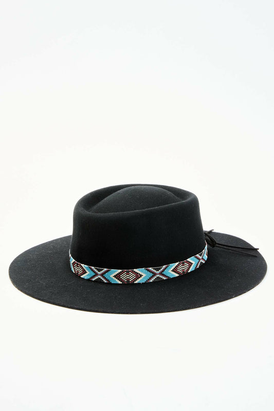 Women Draw The Line Beaded Band Wool Felt Western Hat | Idyllwind