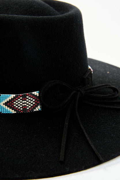 Women Draw The Line Beaded Band Wool Felt Western Hat | Idyllwind