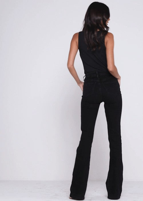 Women Velvet Touch High Rise Bootcut Brushed Denim Jeans | Idyllwind