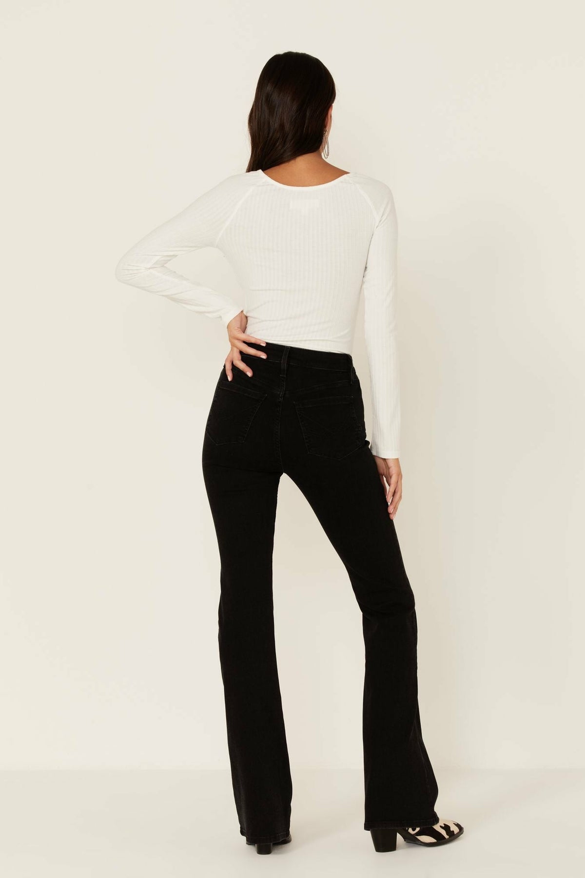 Women Velvet Touch High Rise Bootcut Brushed Denim Jeans | Idyllwind