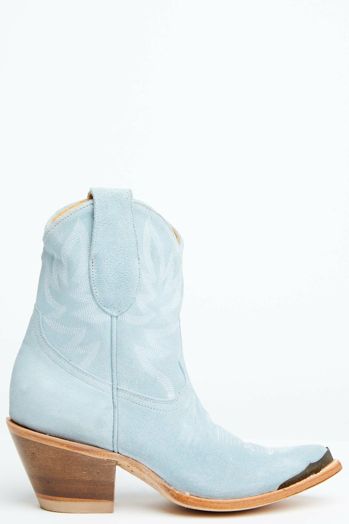 Women Wheels Blue Suede Western Booties - Round Toe | Idyllwind