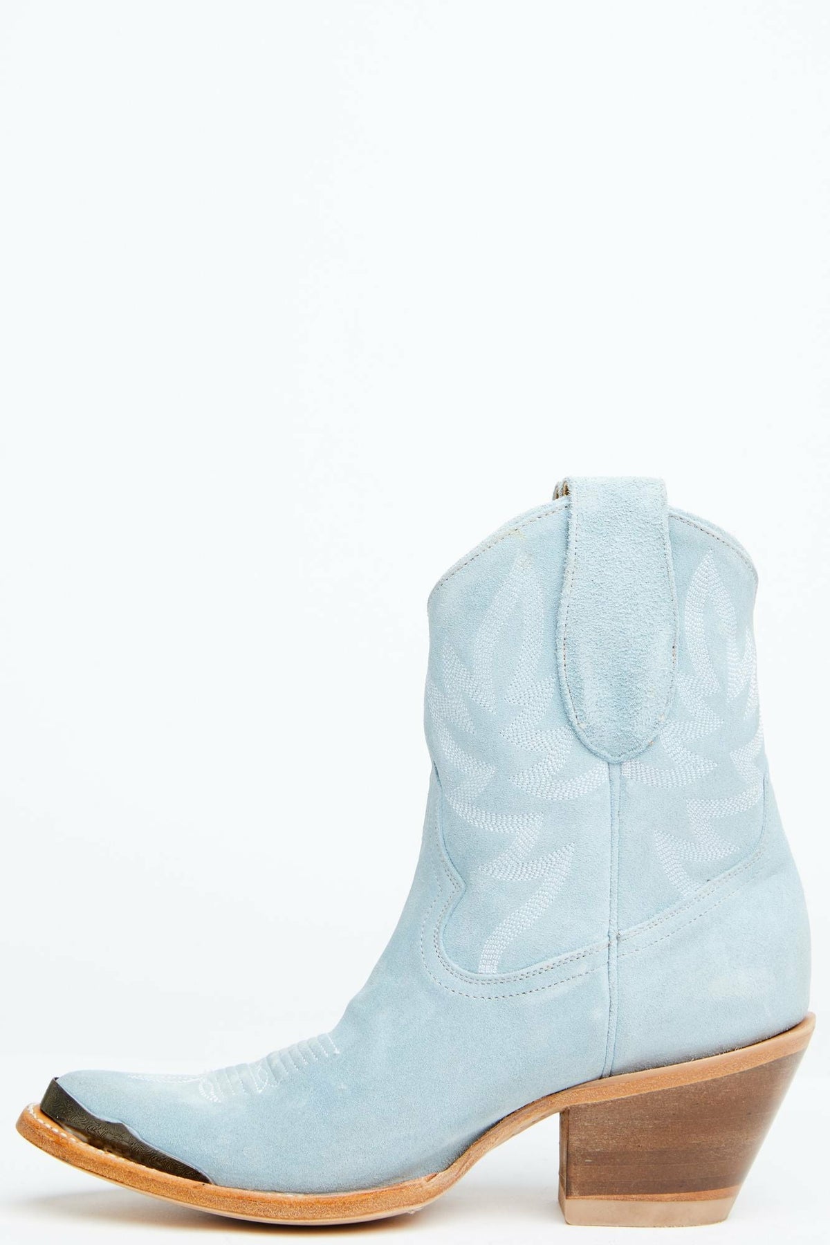 Women Wheels Blue Suede Western Booties - Round Toe | Idyllwind